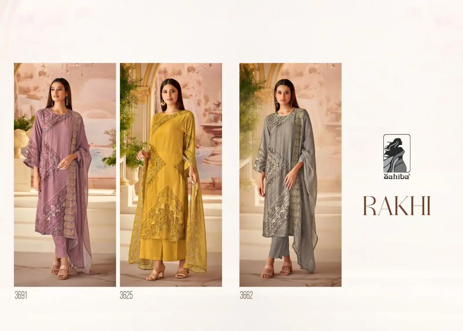 Sahiba rakhi ladies wholesaler suit