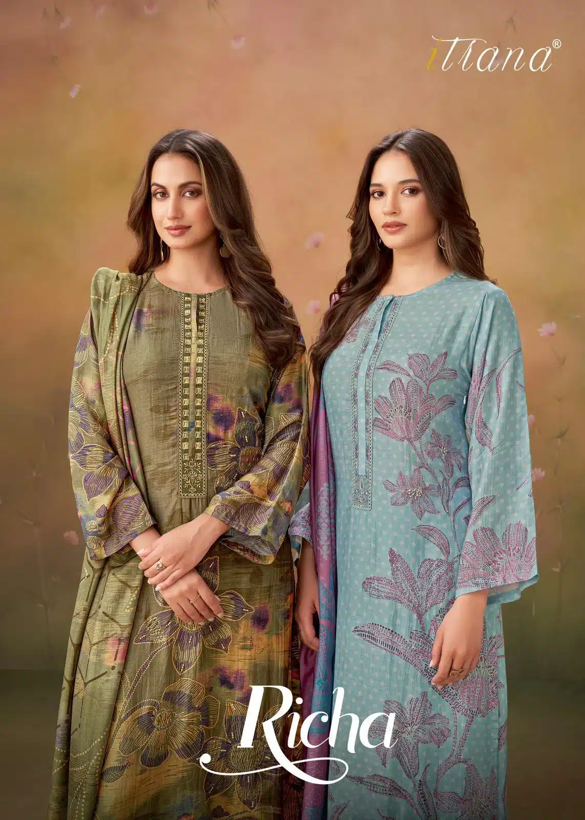 Itrana Richa muslin digital print suit