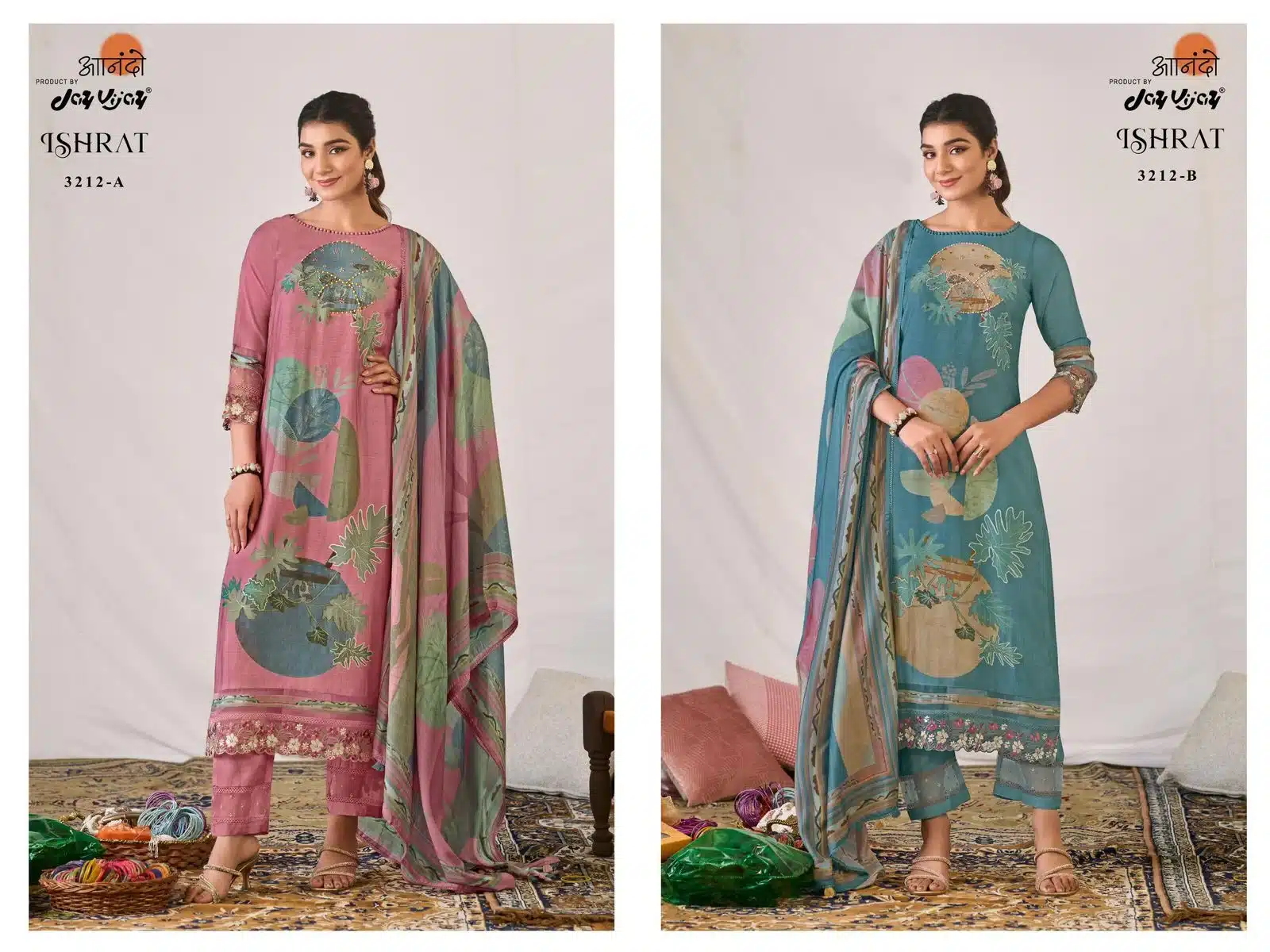 Jay Vijay ishrat ladies wholesaler suit n manufacturing supplier