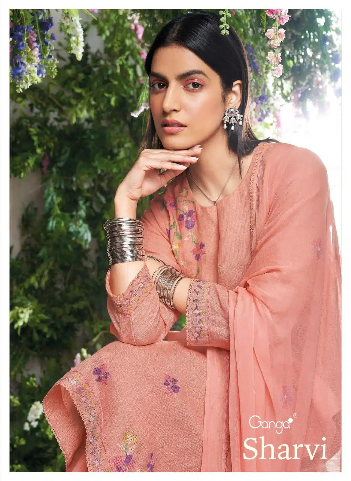 Ganga sharvi premium cotton suit