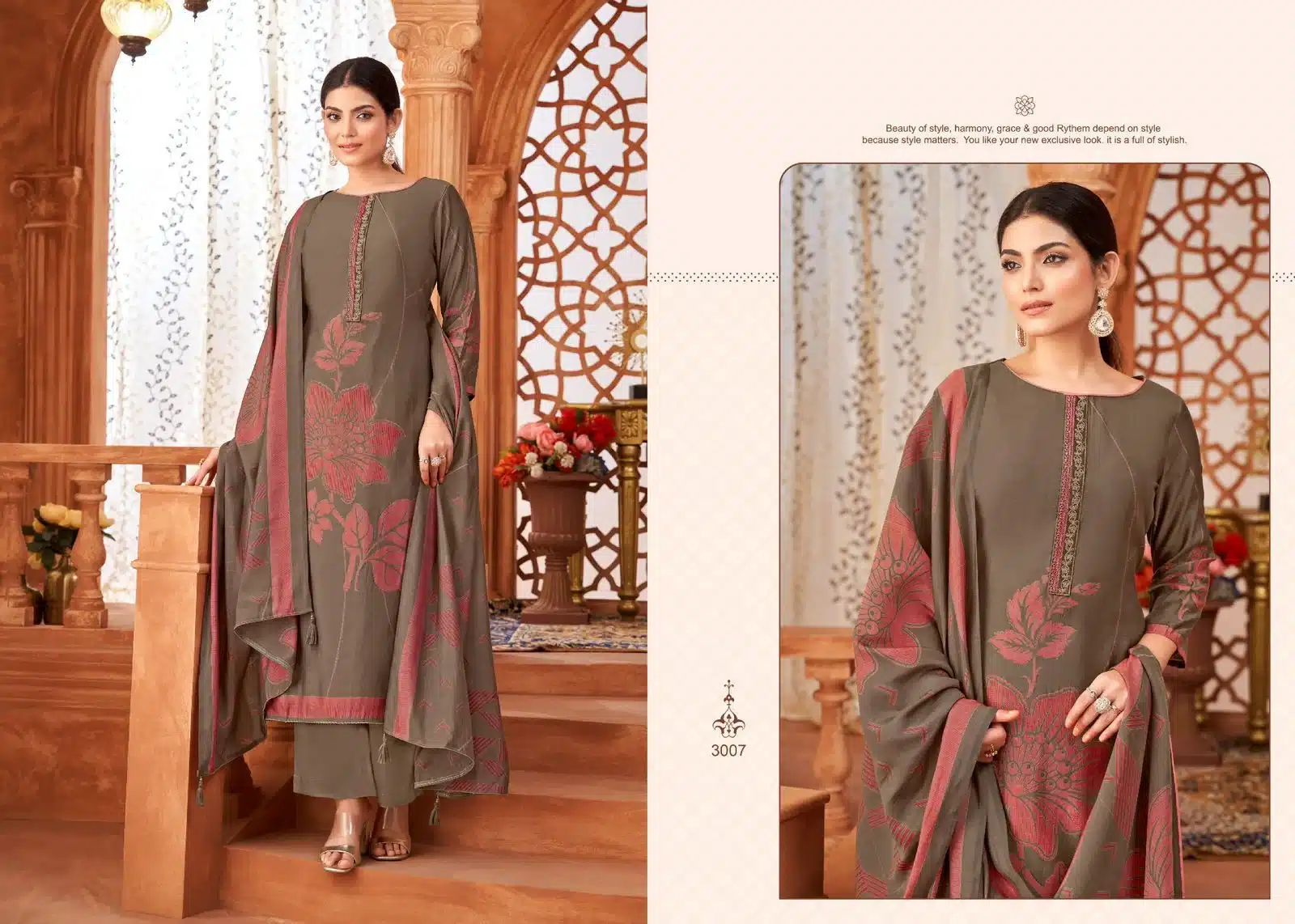 Salvi shally silk 3 ladies suits