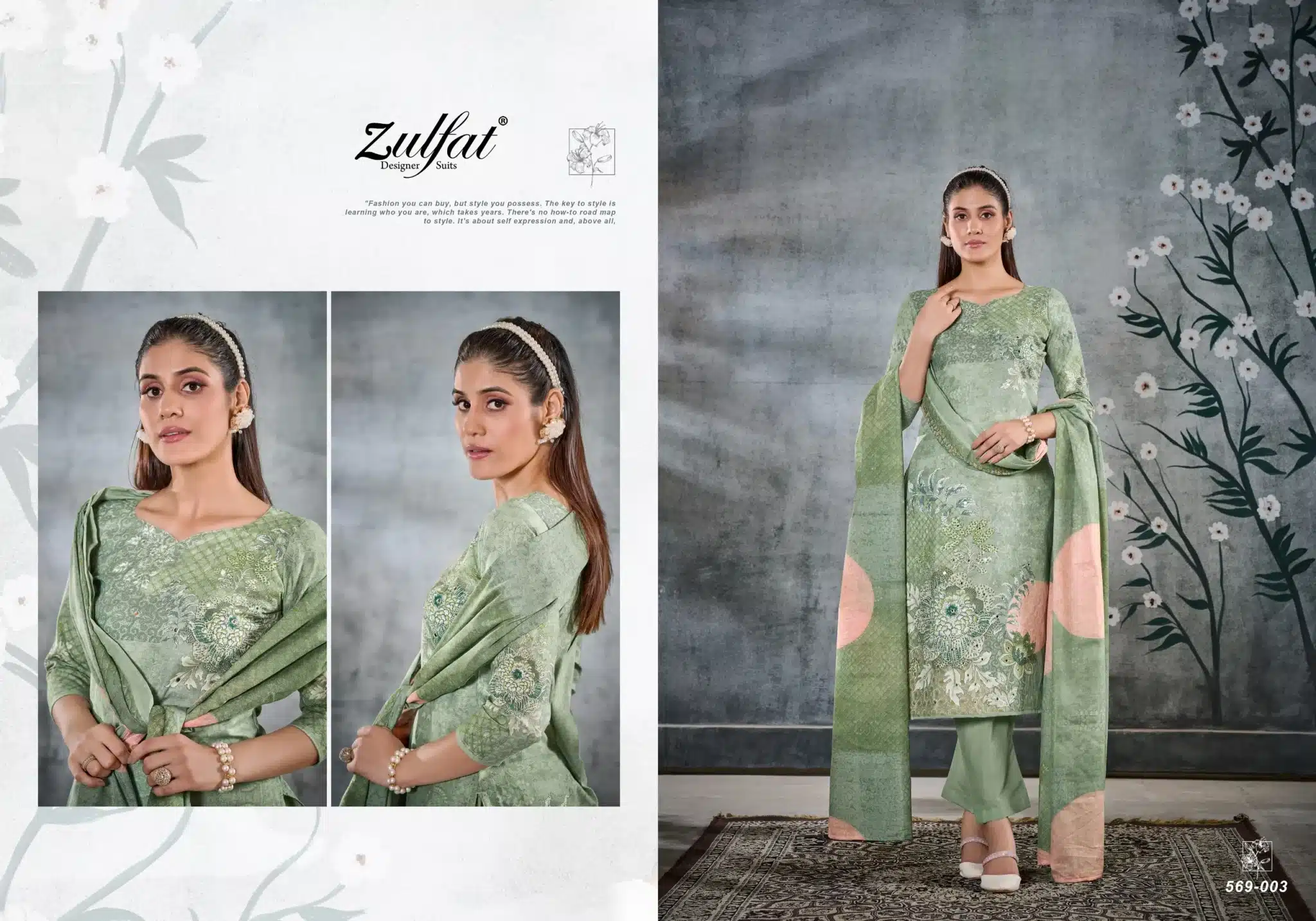 Zulfat summer swag 2 ladies suits