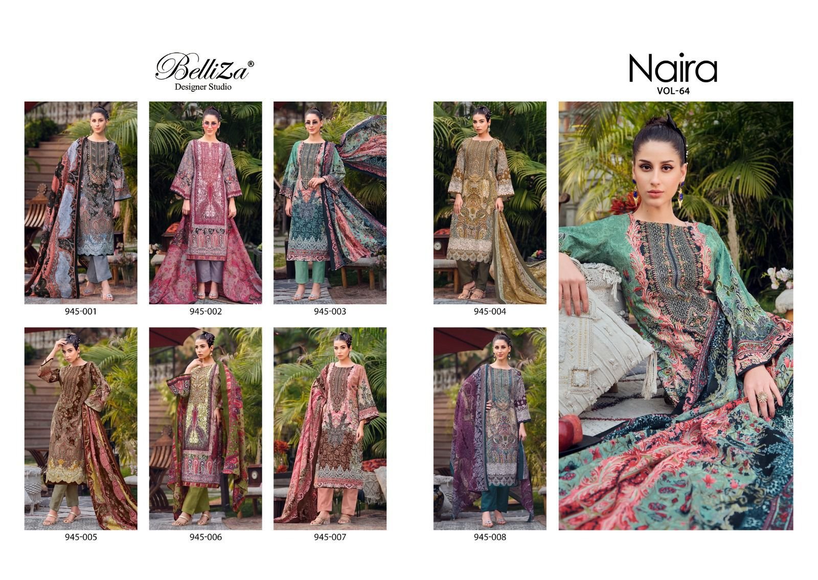 Belliza Naira vol -64 pure cotton