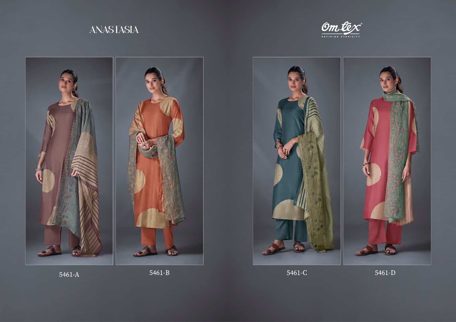 Omtex Anastasia russian silk suits