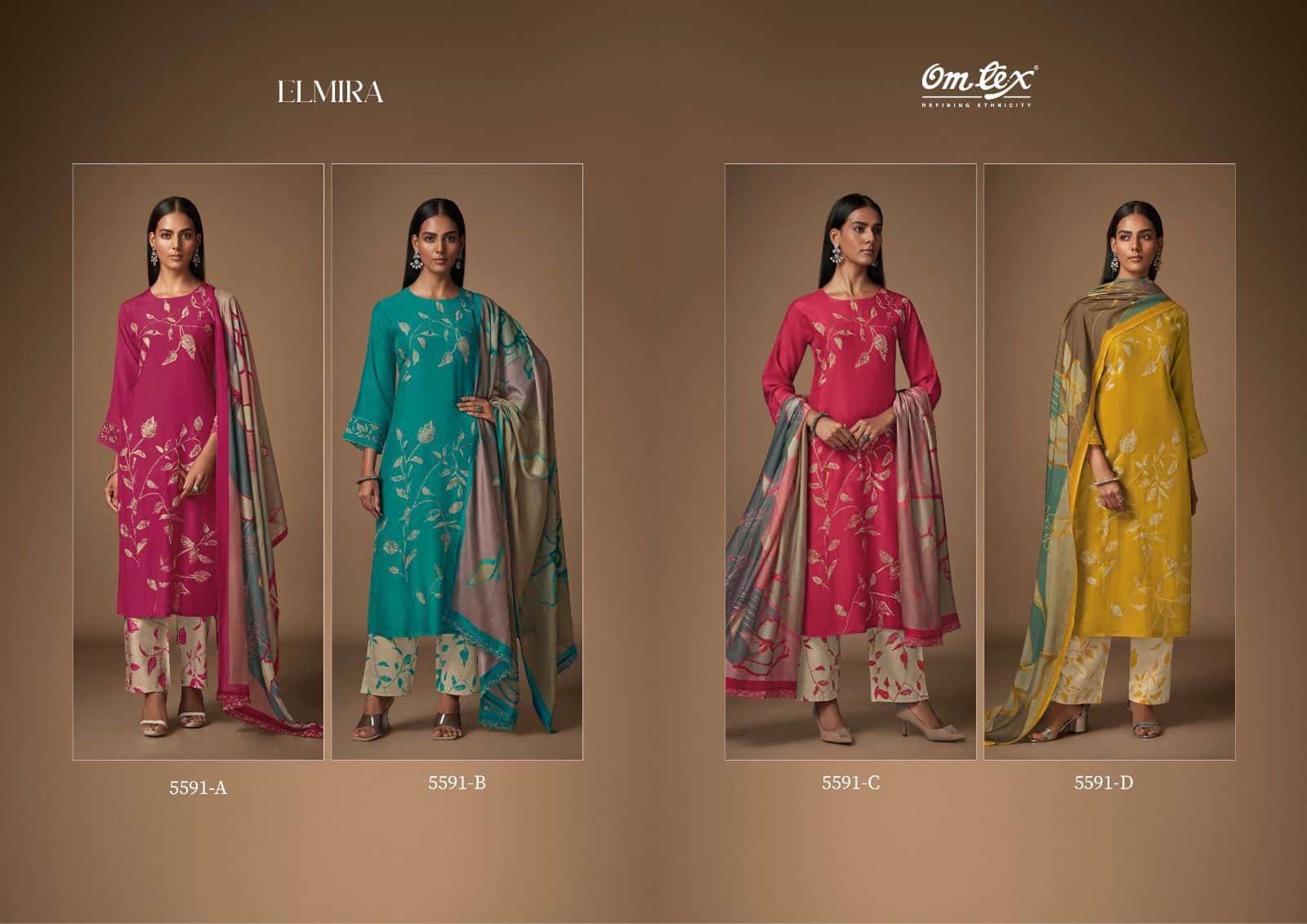 Elmira omtex Daisy silk suits