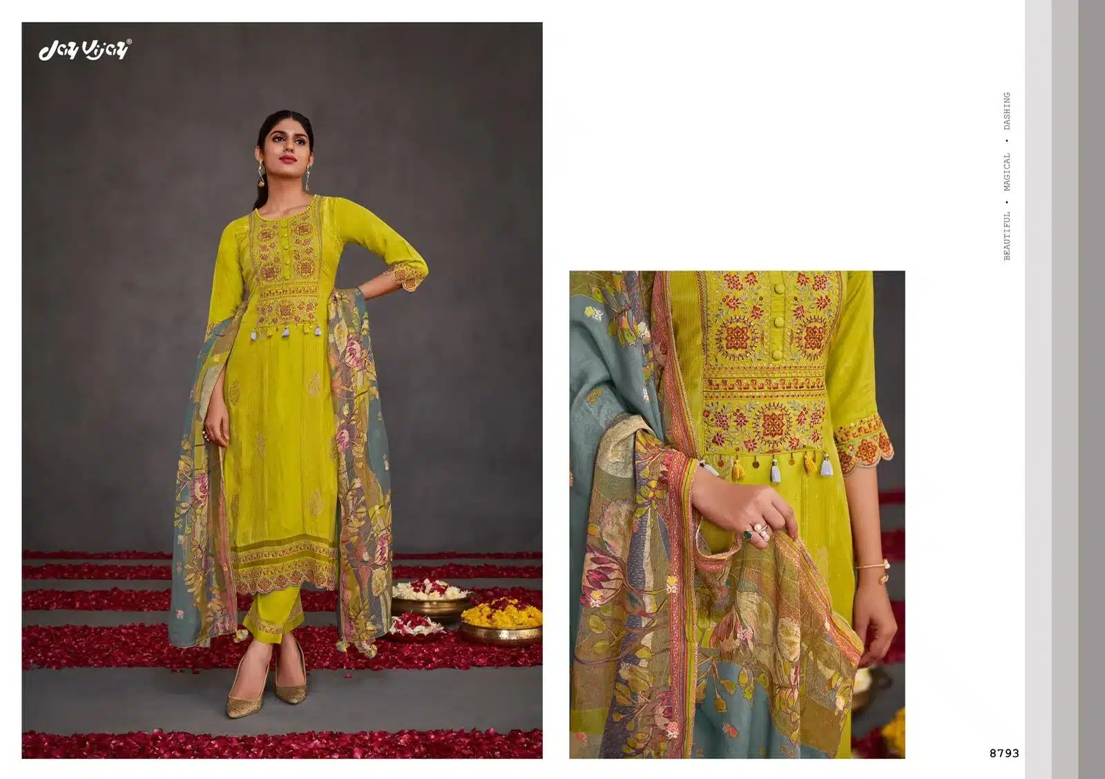 Jay Vijay gulab ladies suits