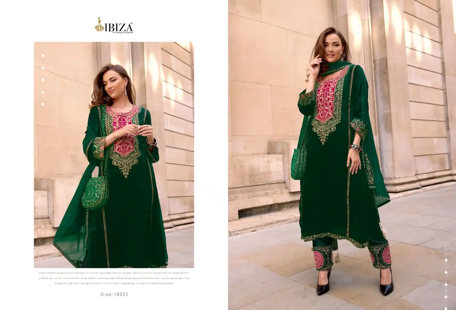 Ibiza zairah 2 ladies designer suit