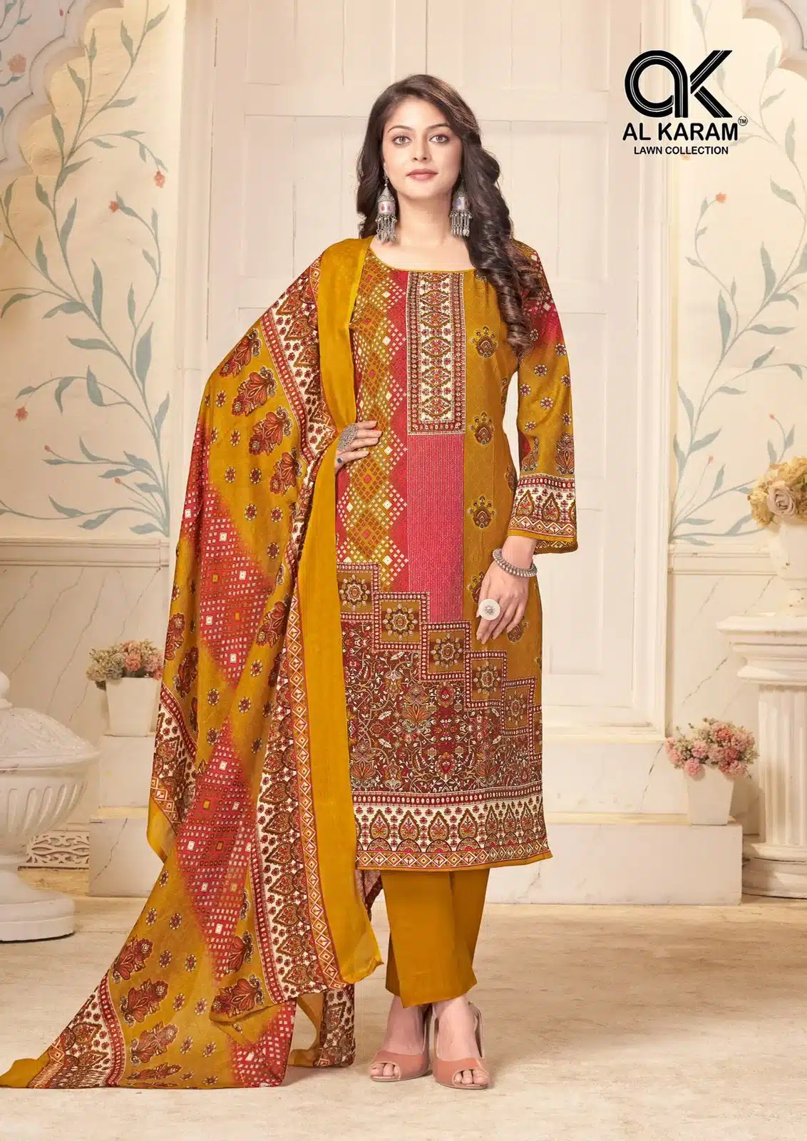 Alkaram mahajabeen 3 ladies  suit