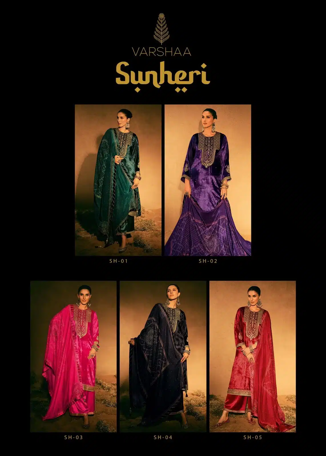 Varsha sunheri ladies designer suit