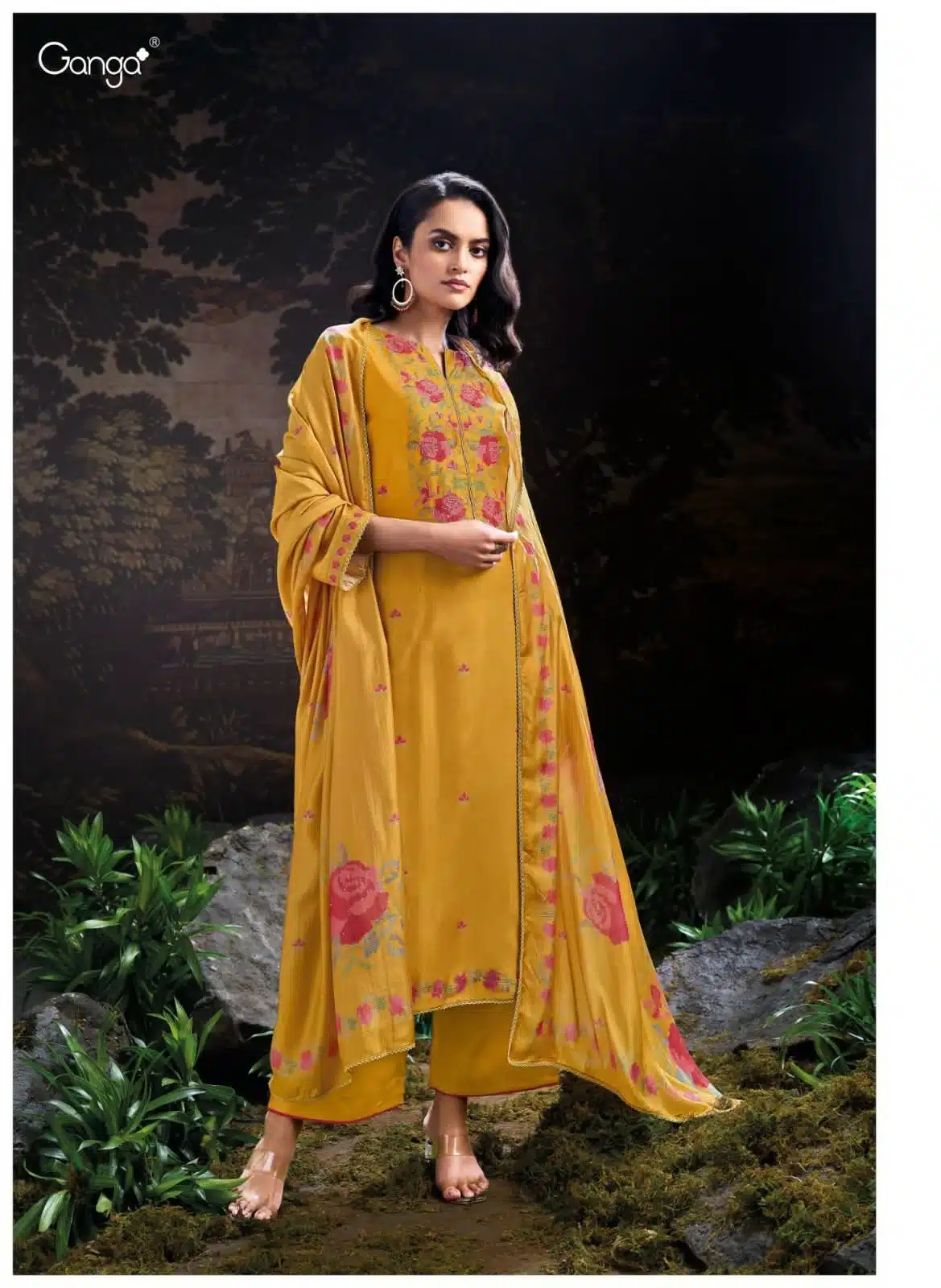 Ganga onora ladies designer suit