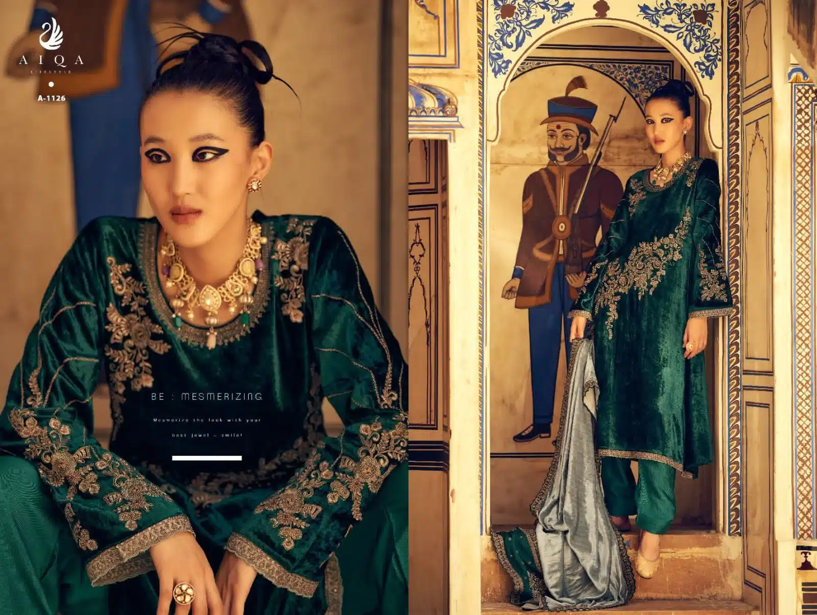 Aiqa sahara ladies designer suit