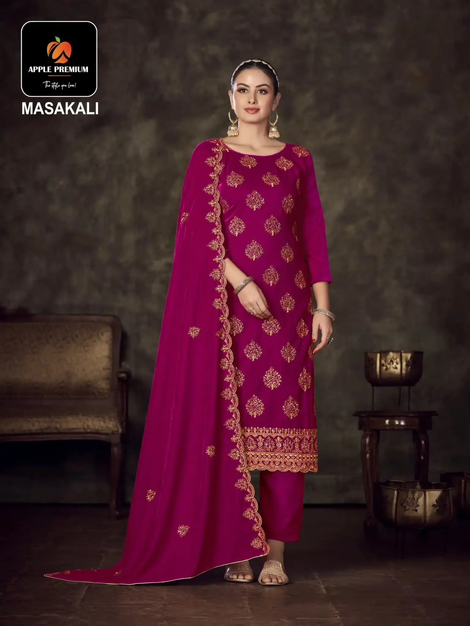 Apple masakali ladies designer suit