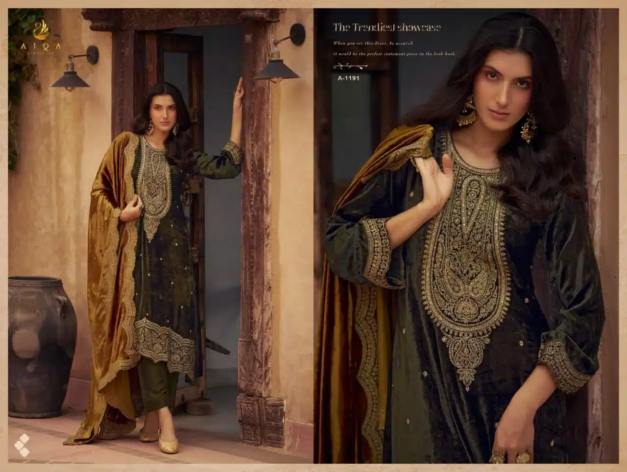 Aiqa shikarbagh ladies designer suit