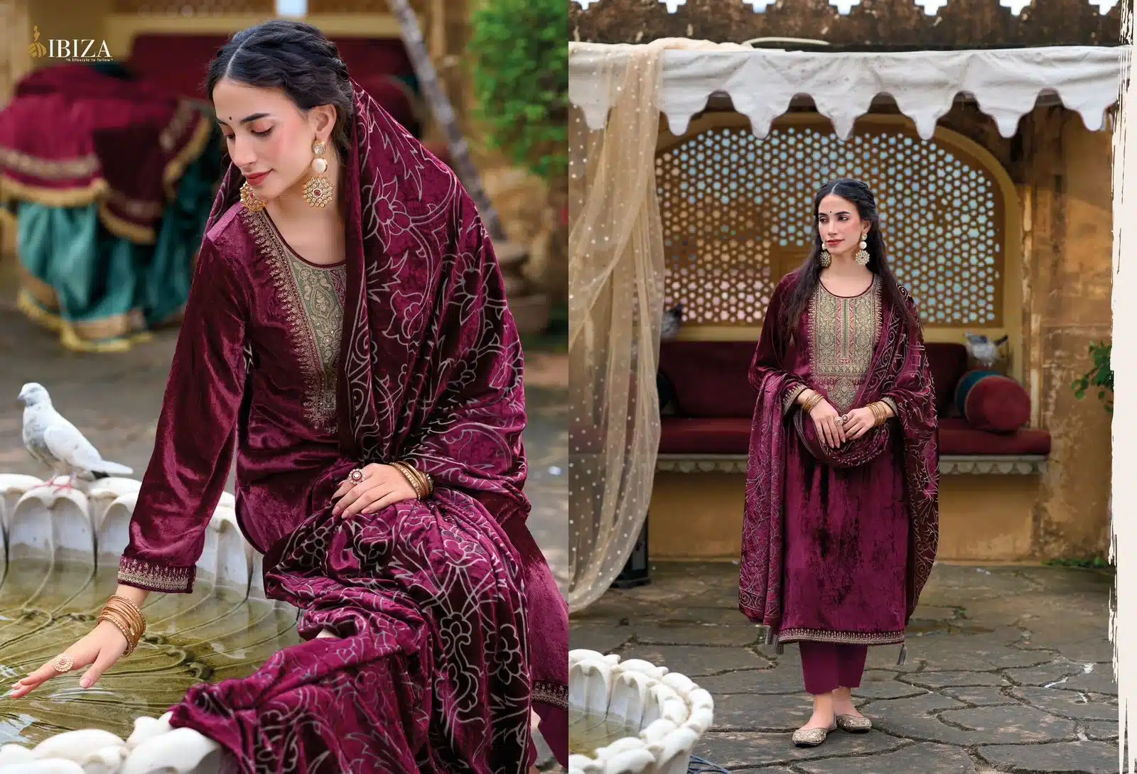 Ibiza suroor ladies designer suit