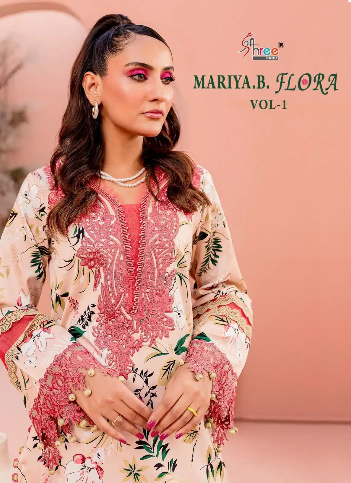 Shree Maria b flora 1 ladies suits