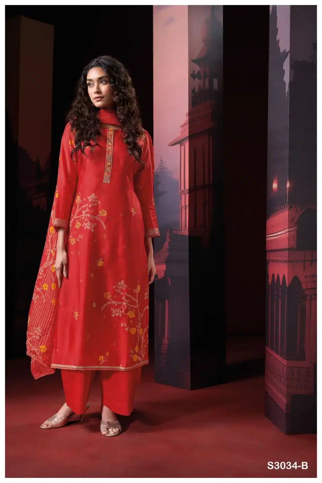 Ganga theingi 3034 ladies designer suit