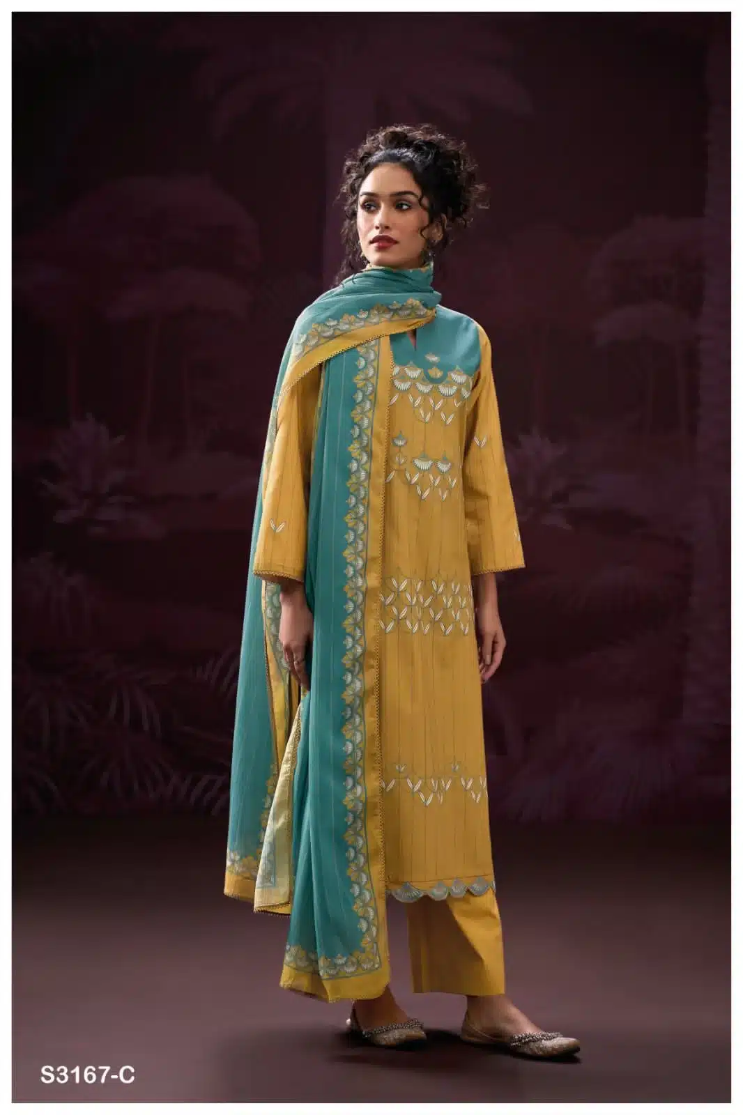 Ganga sagnika 3167 ladies wholesaler suit