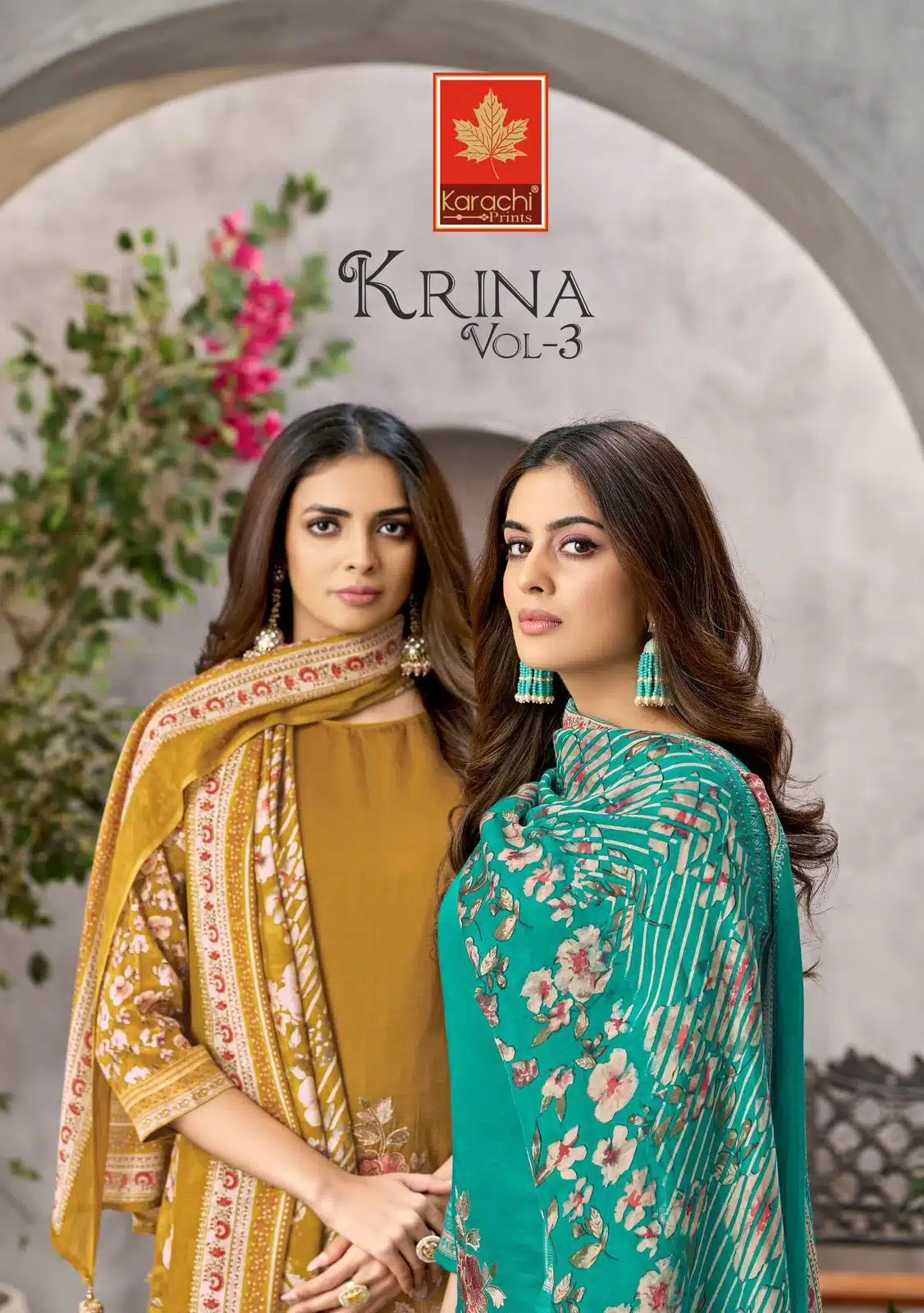 Kesar Karachi krina 3 ladies wholesaler suit