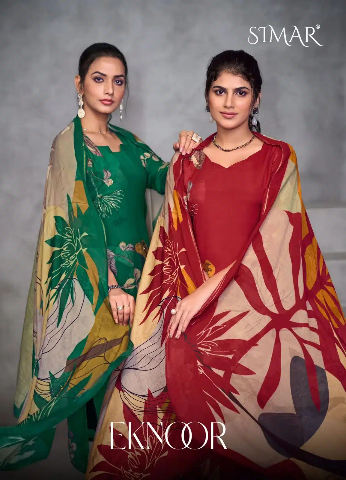 Simar eknoor silk muslin ladies suits