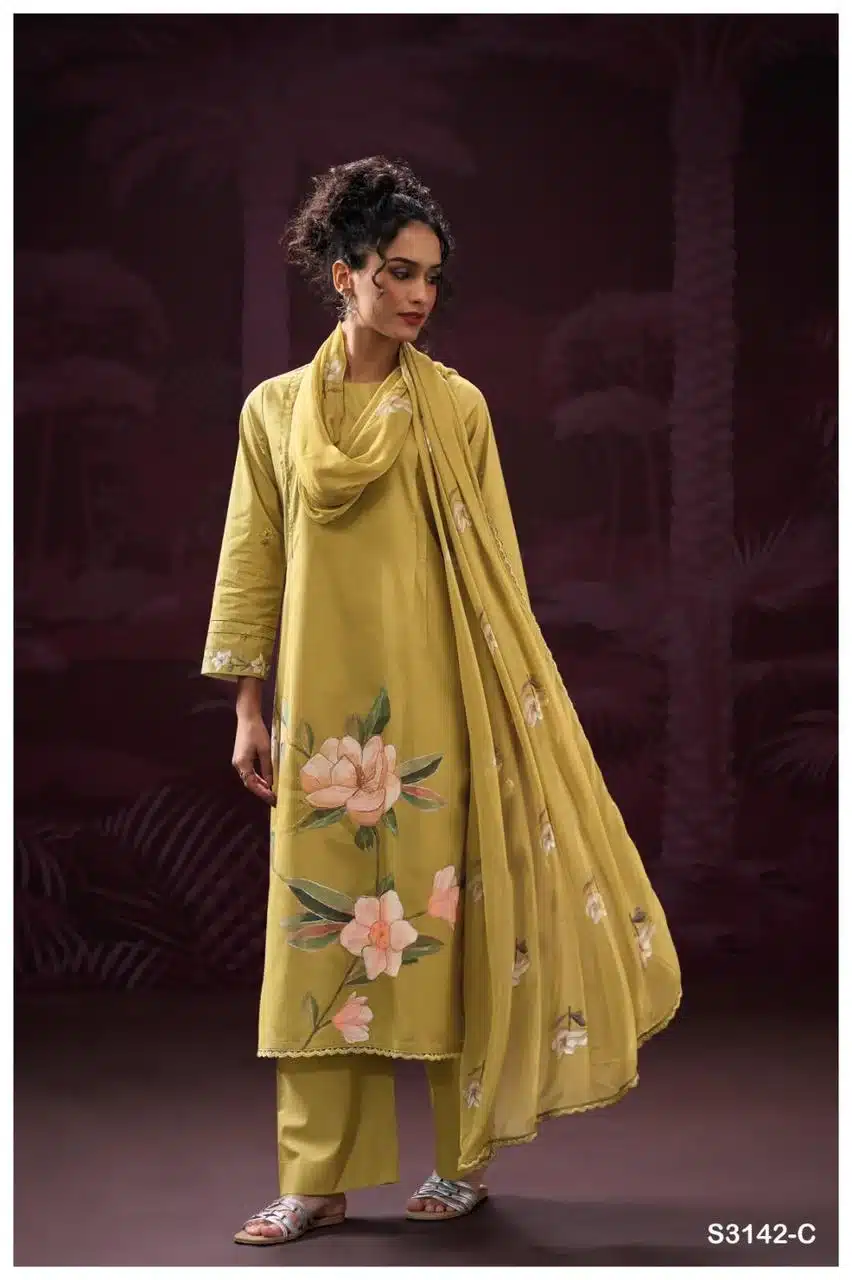 Ganga bharavi 3142 ladies wholesaler suits