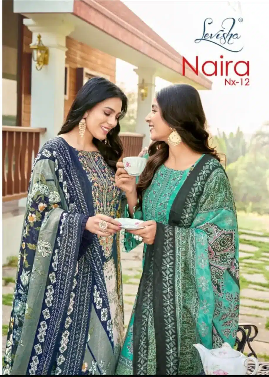 Levisha naira nx 12 cambric cotton suit