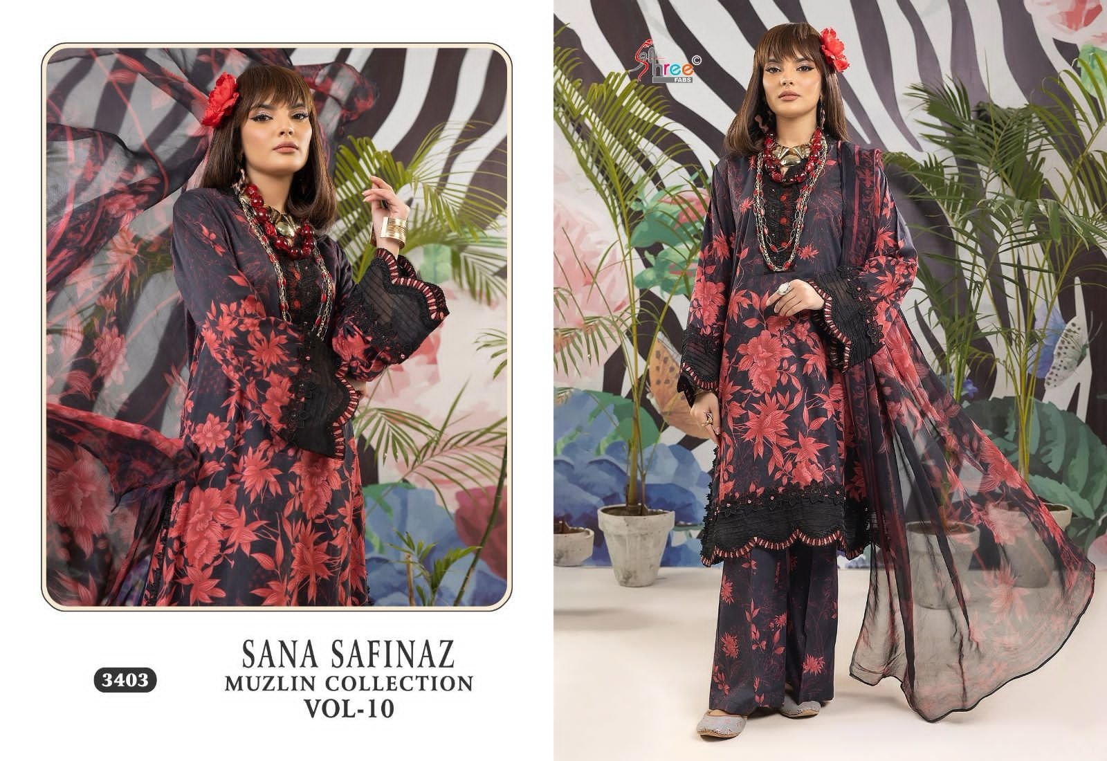 Shree Sana safinaz muslin collection 10 Pakistani style suit