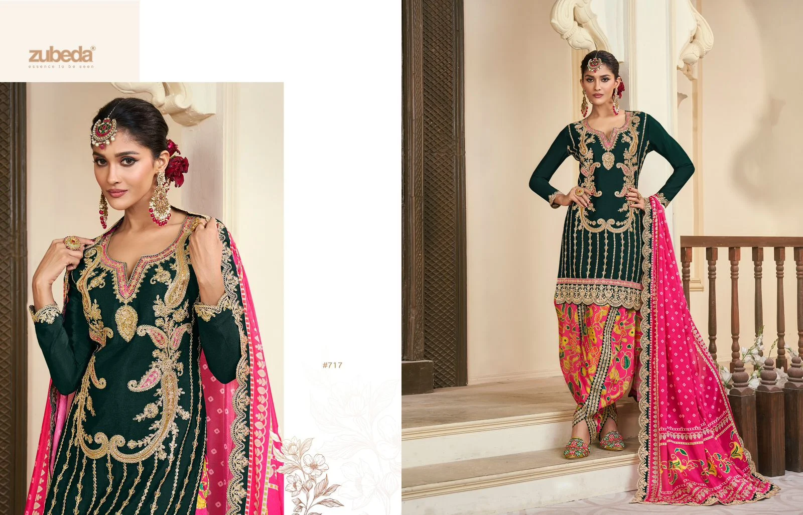 Zubeda kalmkari readymade ladies suits