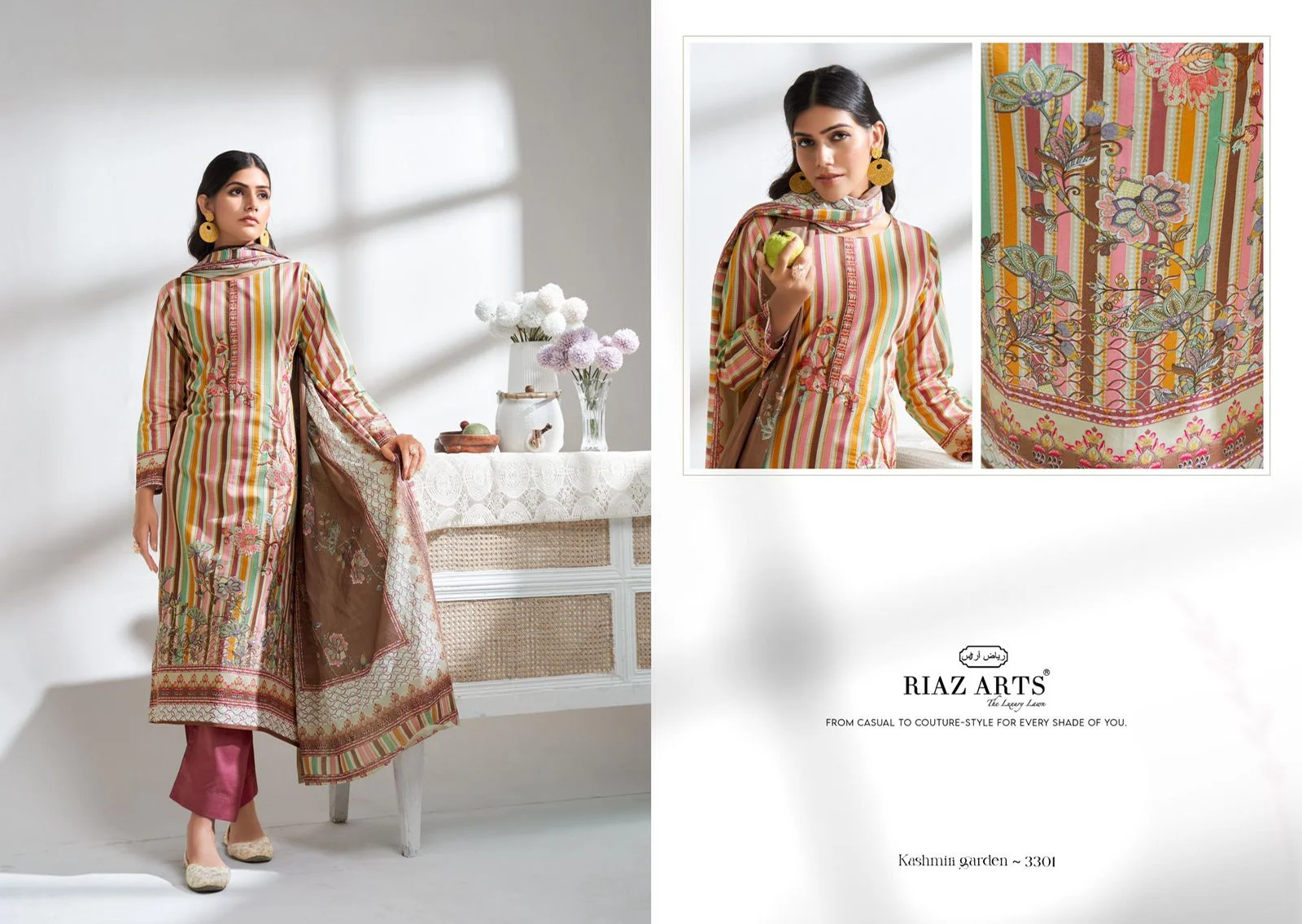 Riaz kashmiri garden ladies wholesaler suit in chandni chowk