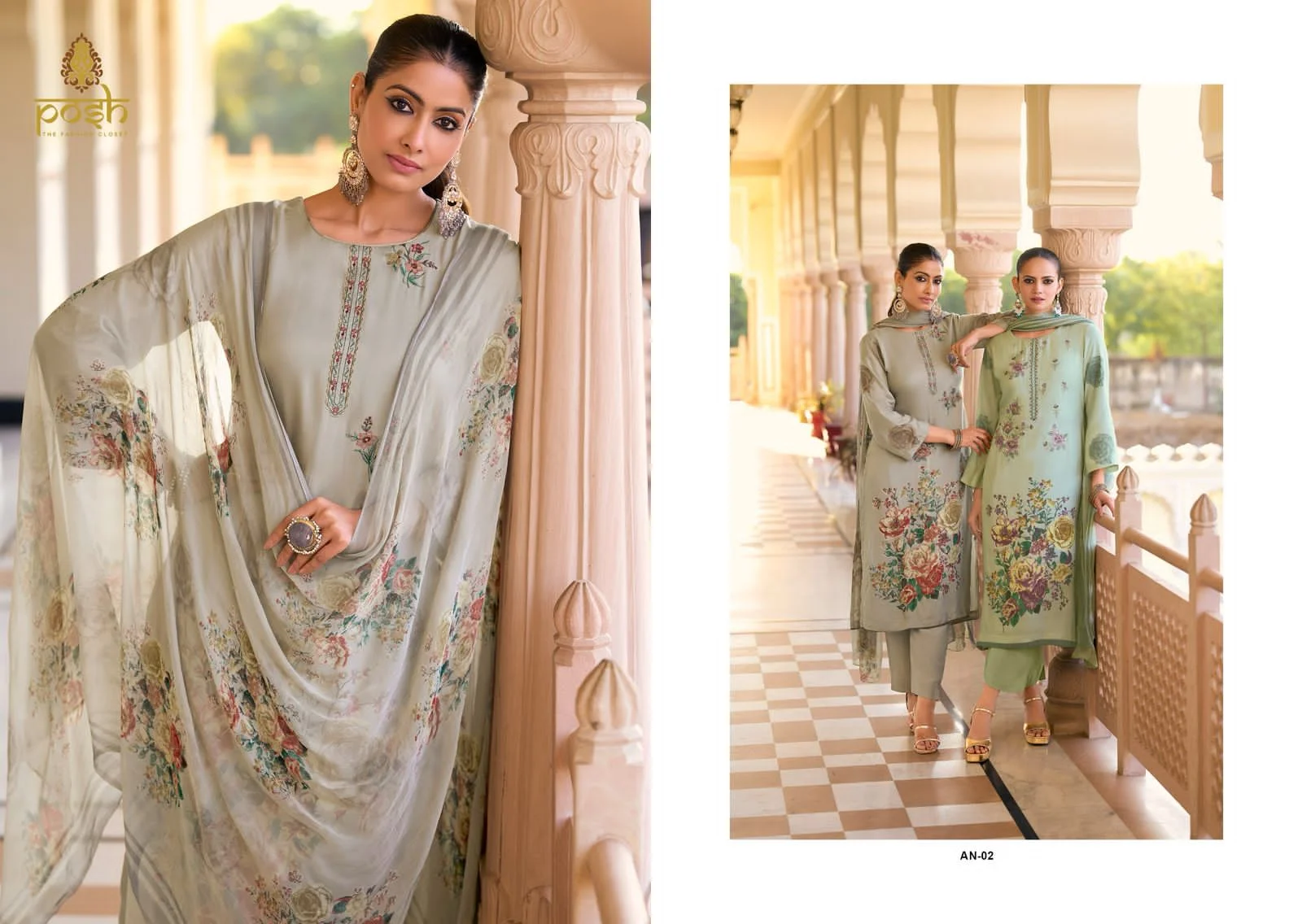 Posh anushka ladies summer collection suits