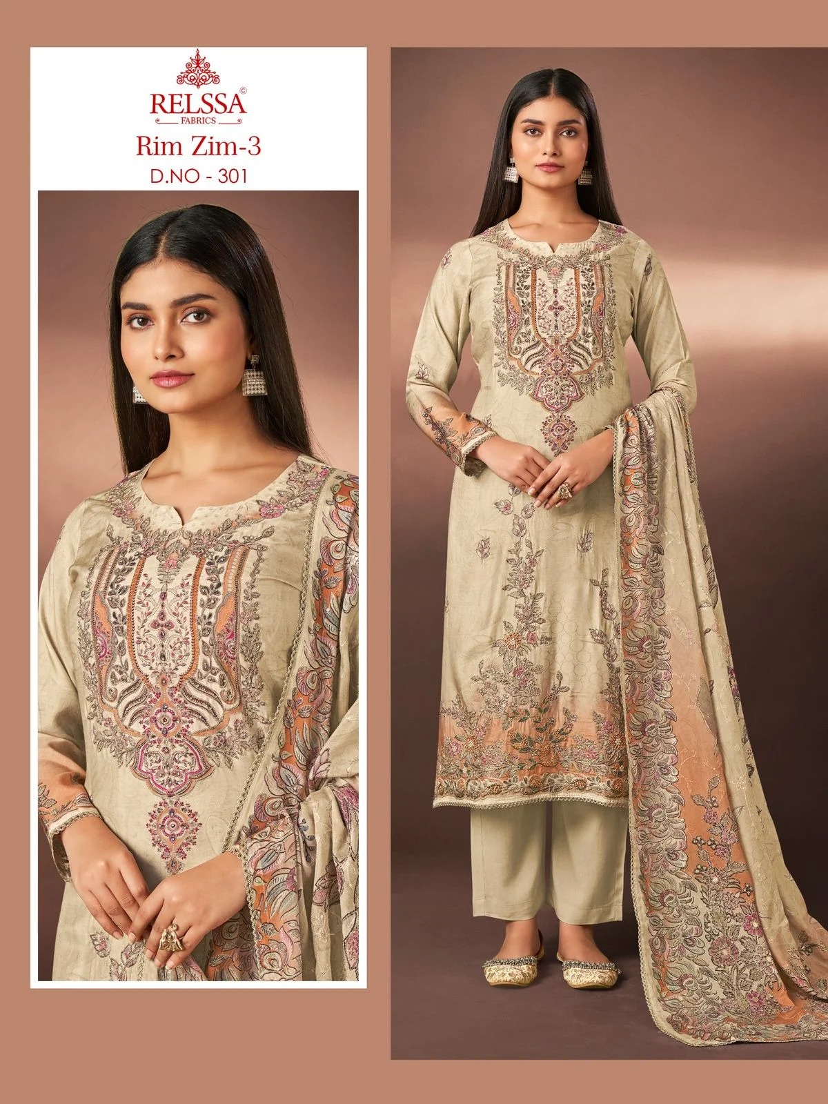 Relssa rimzim 2 ladies designer suit