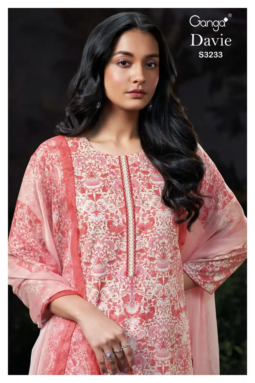 Ganga davies 3233 ladies wholesaler suit in chandni chowk