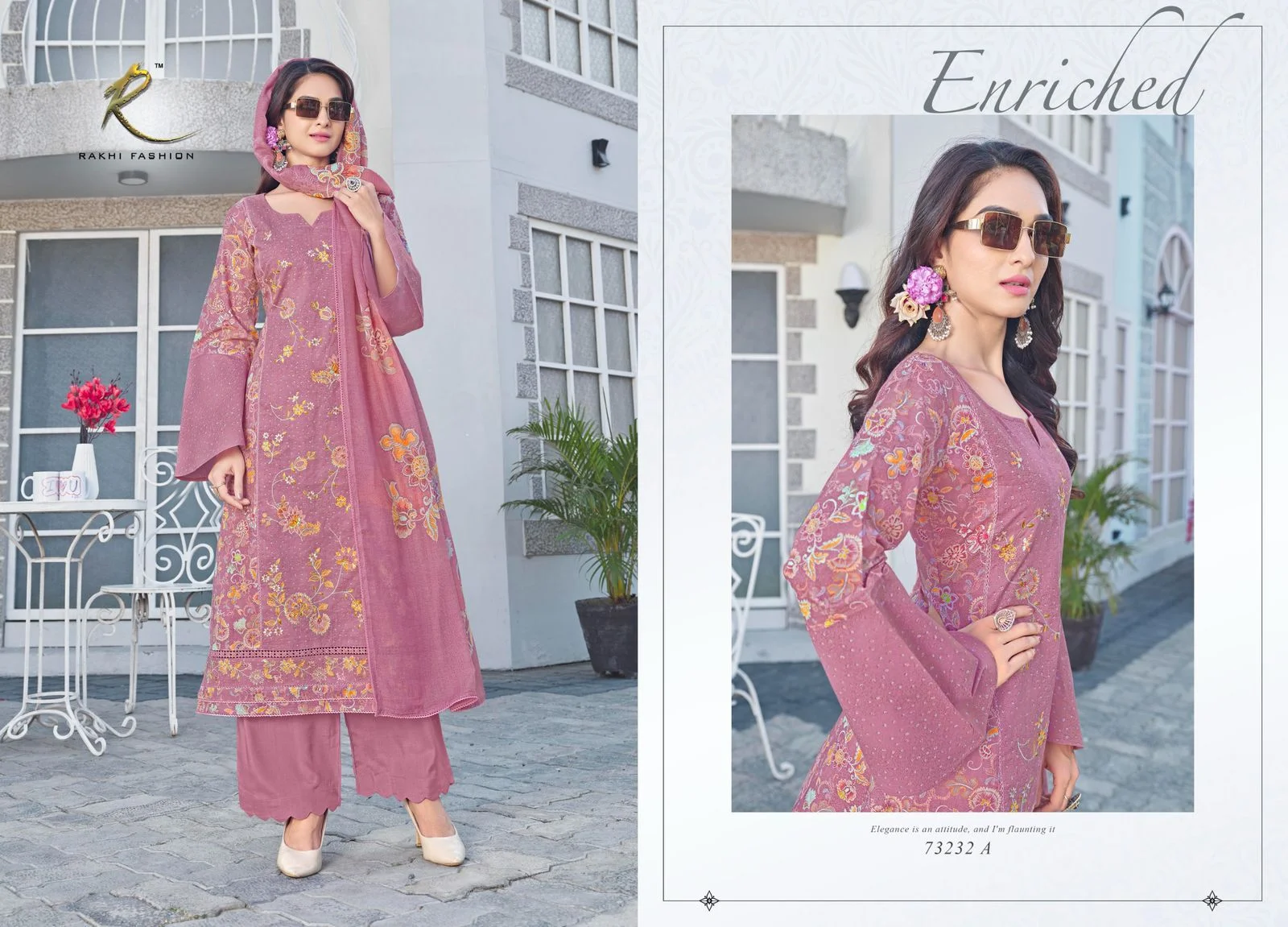 Rakhi affair of luxury ladies designer suit
