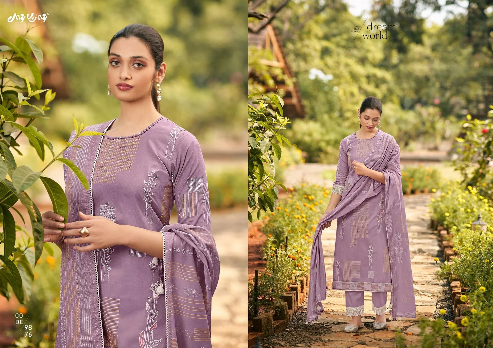 Jay Vijay summer garden ladies suits exporter