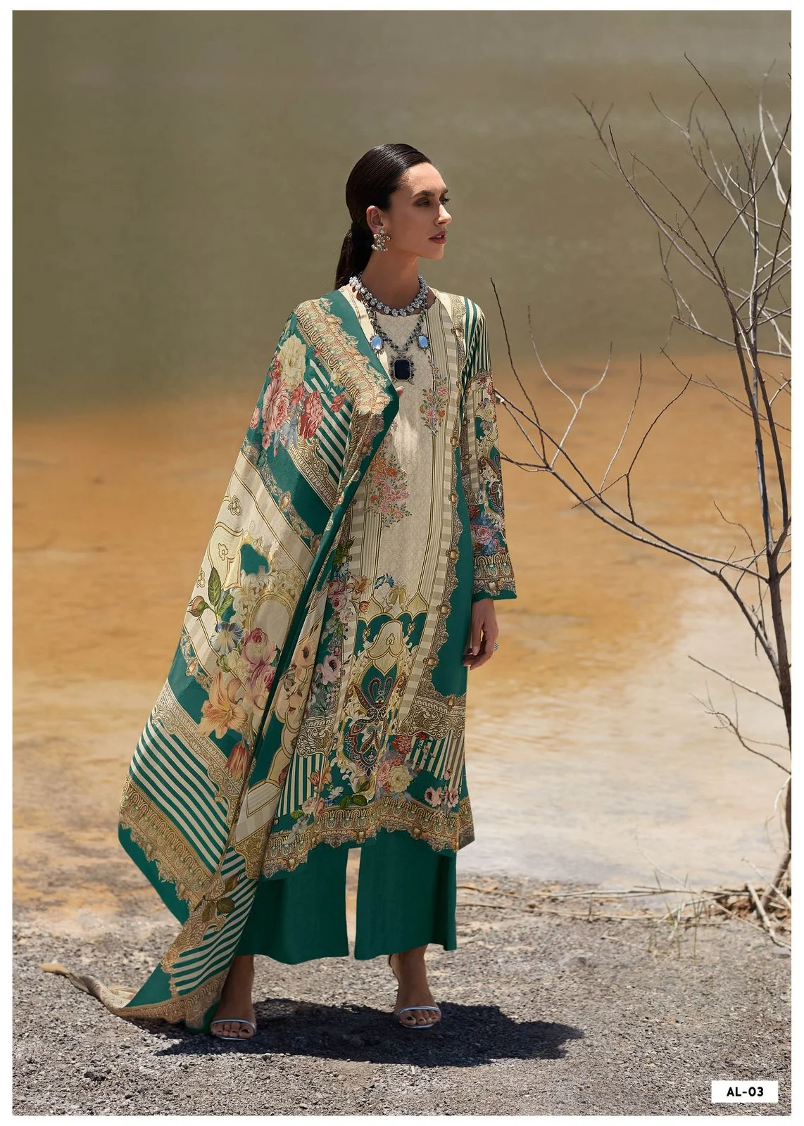 Varsha avleen ladies designer crape suit