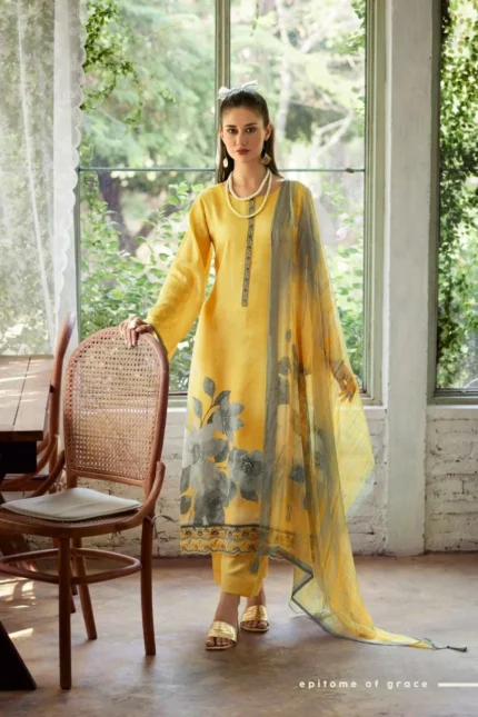 Prm trendz vanya cotton silk suit