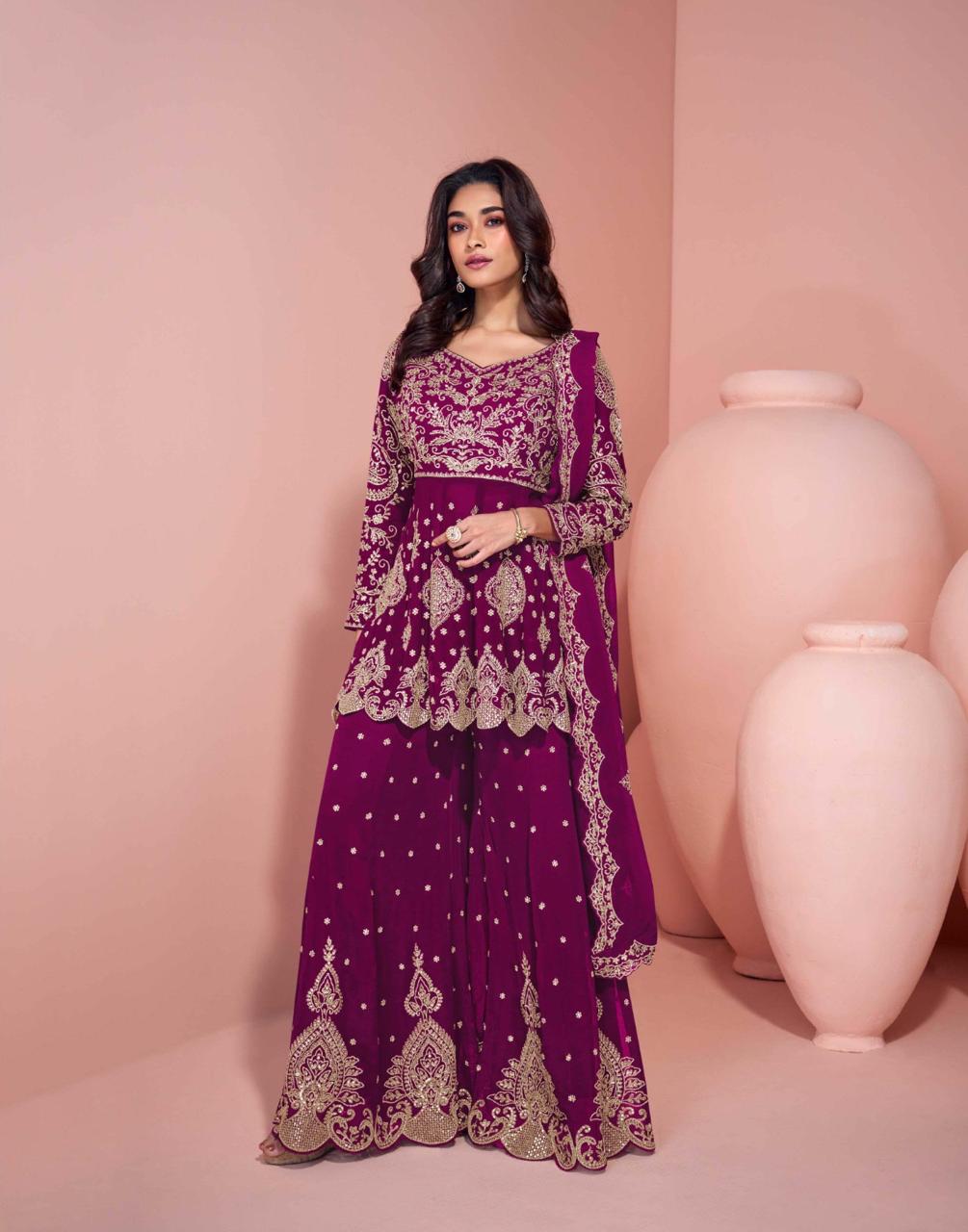 Sayuri veera ladies readymade plazoo suit
