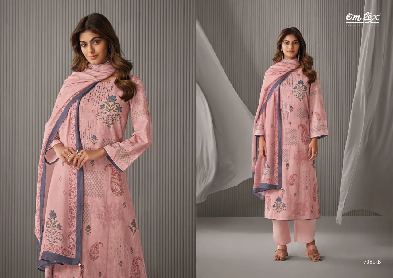 Omtex dakshin printed wholesaler suits