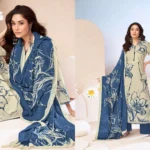 Kesar divine bloom linen ladies wholesaler suit