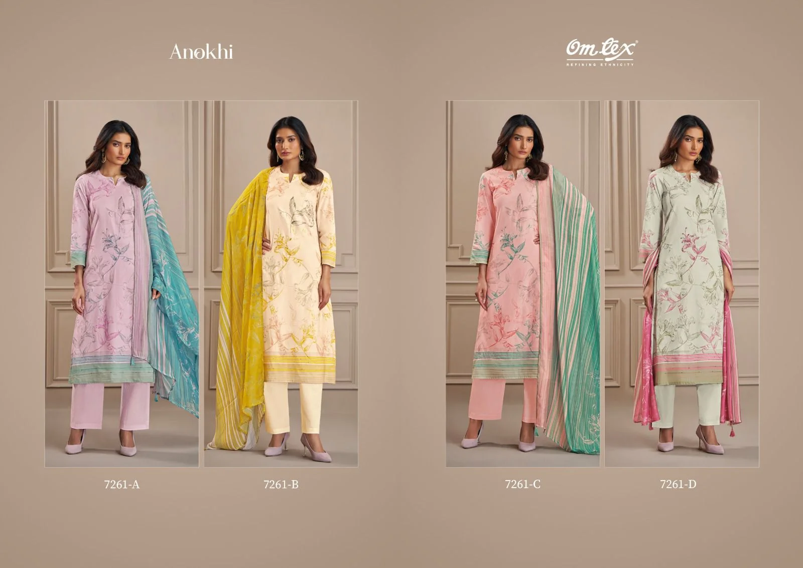 Omtex anokhi premium handwork ladies wholesaler suit