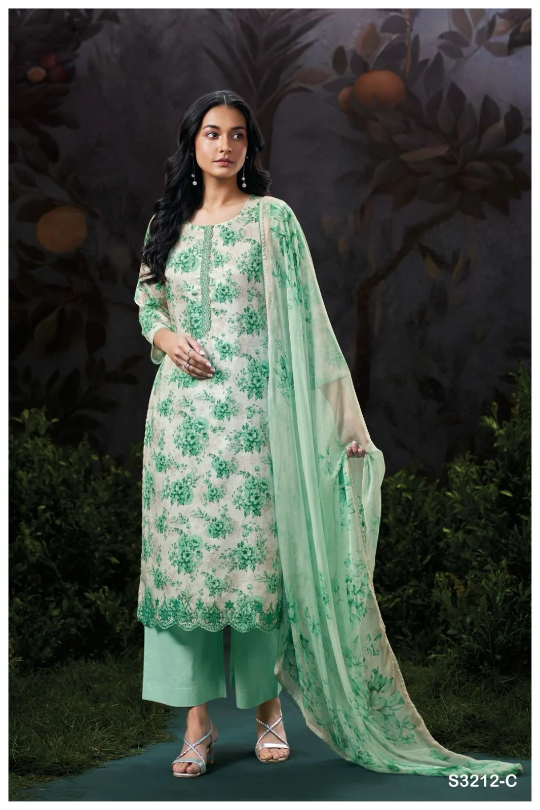 Ganga christine 3212 ladies suits supplier in chandni chowk