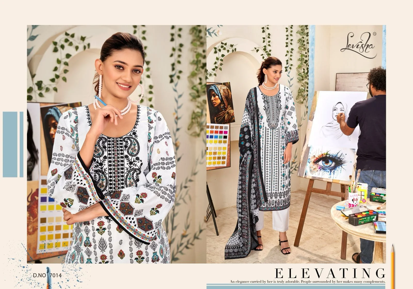 Levisha naira nx 7  wholesaler suits in kolkata