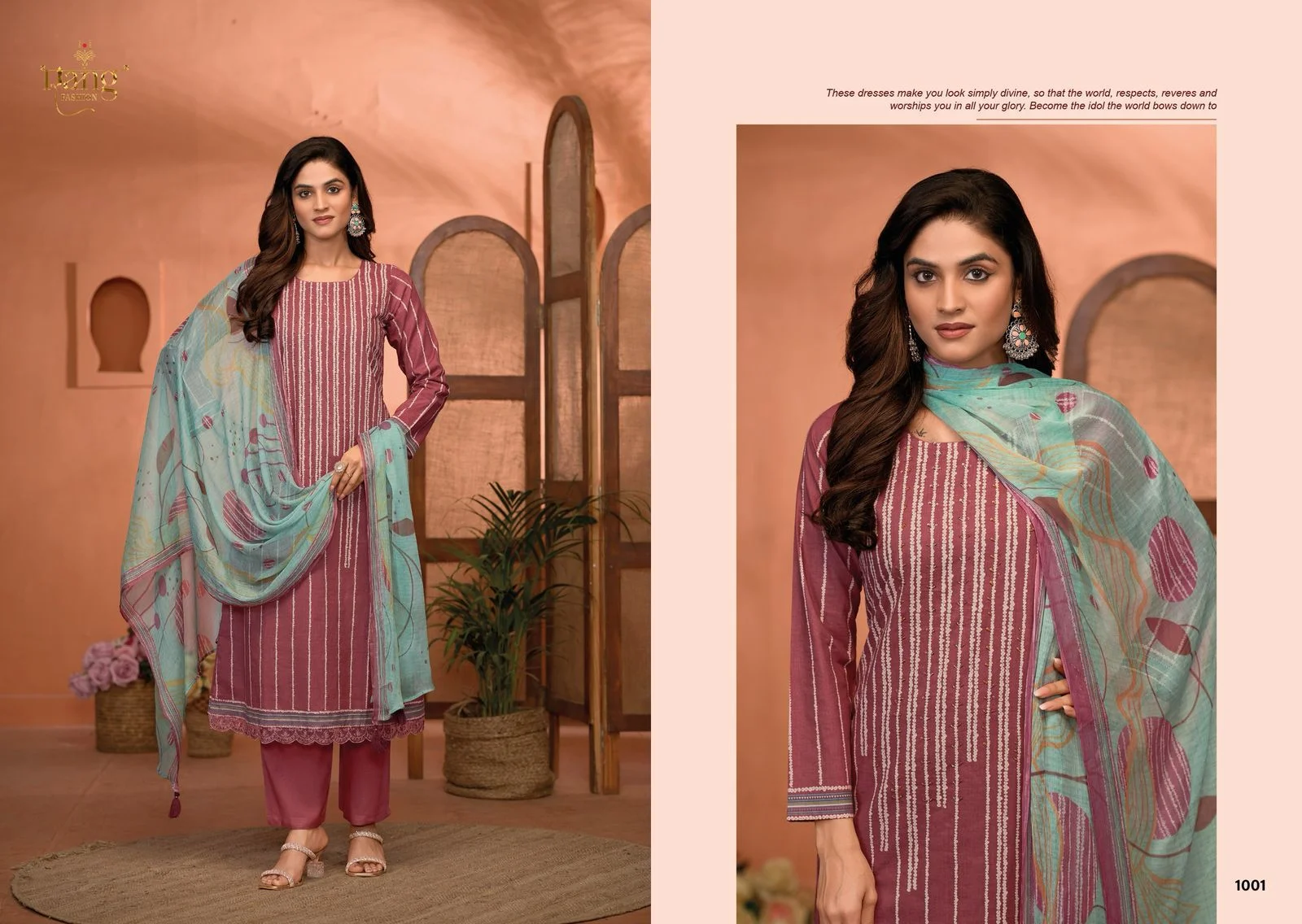 Rang siara digital print ladies wholesaler suit