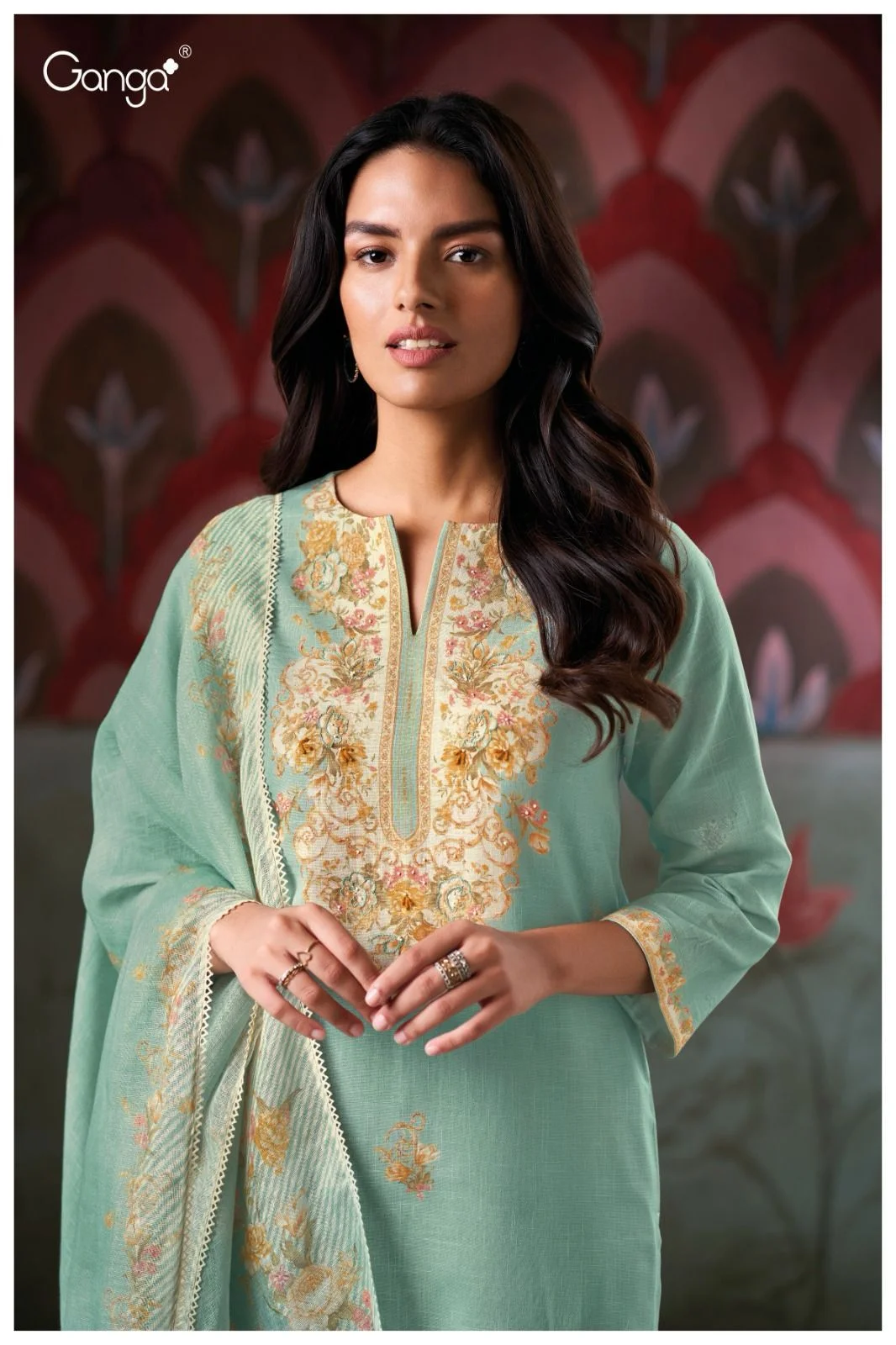 Ganga elishea 3411 ladies suits manufacturer