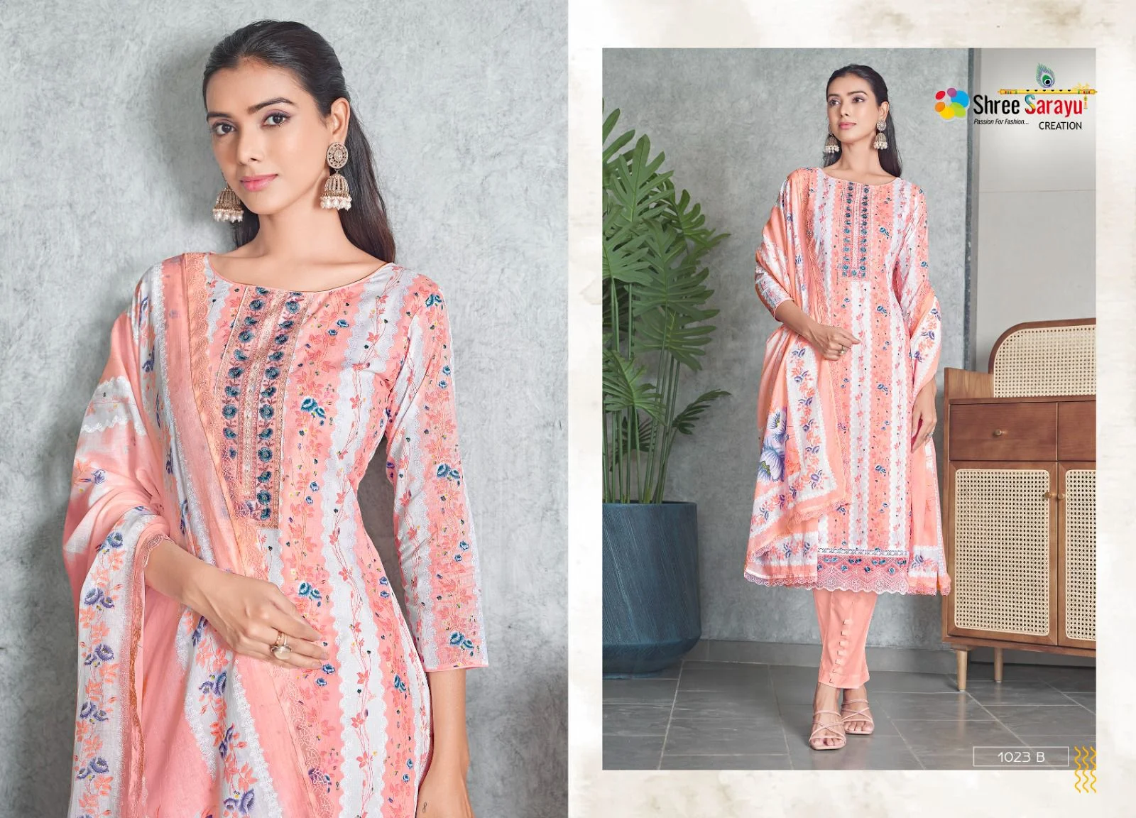 Rakhi scarlet garden ladies suits in shringar