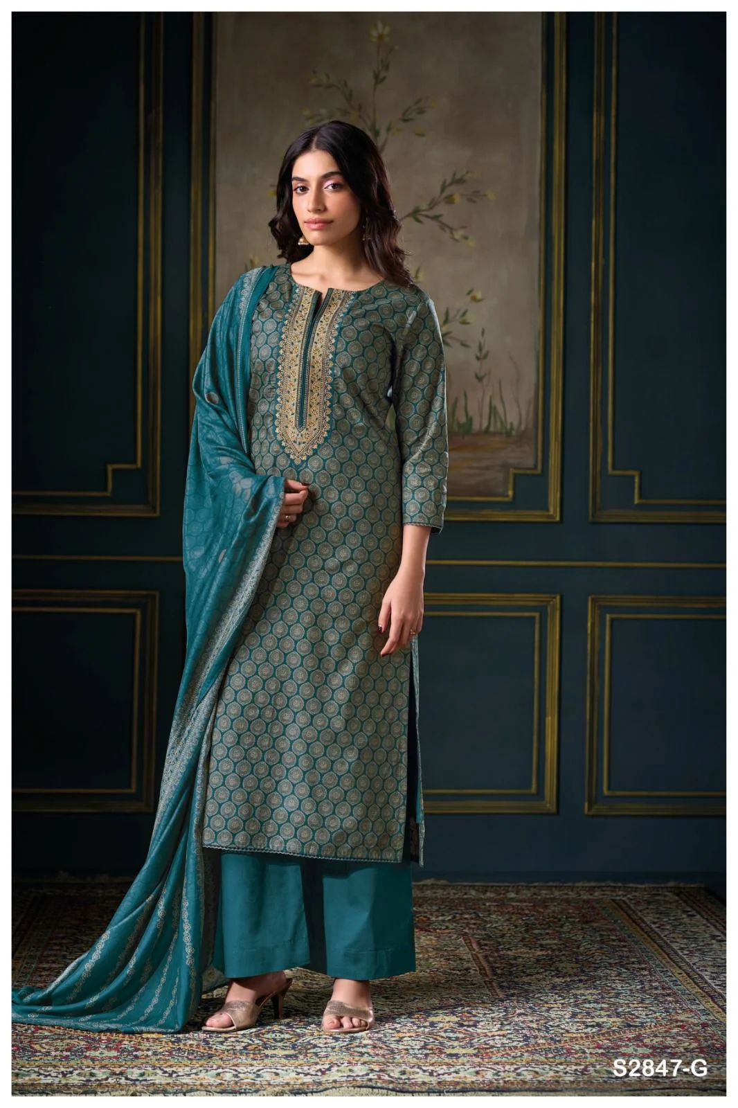 Ganga mima 2847 ladies wholesaler suits in chandni chowk