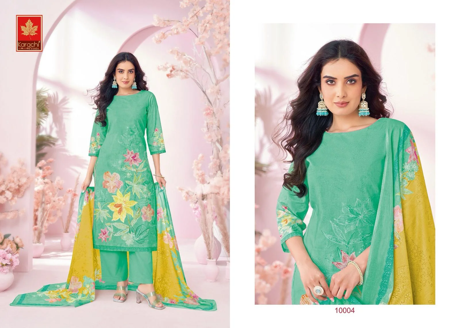 Kesar Karachi misty ladies suits in shringar