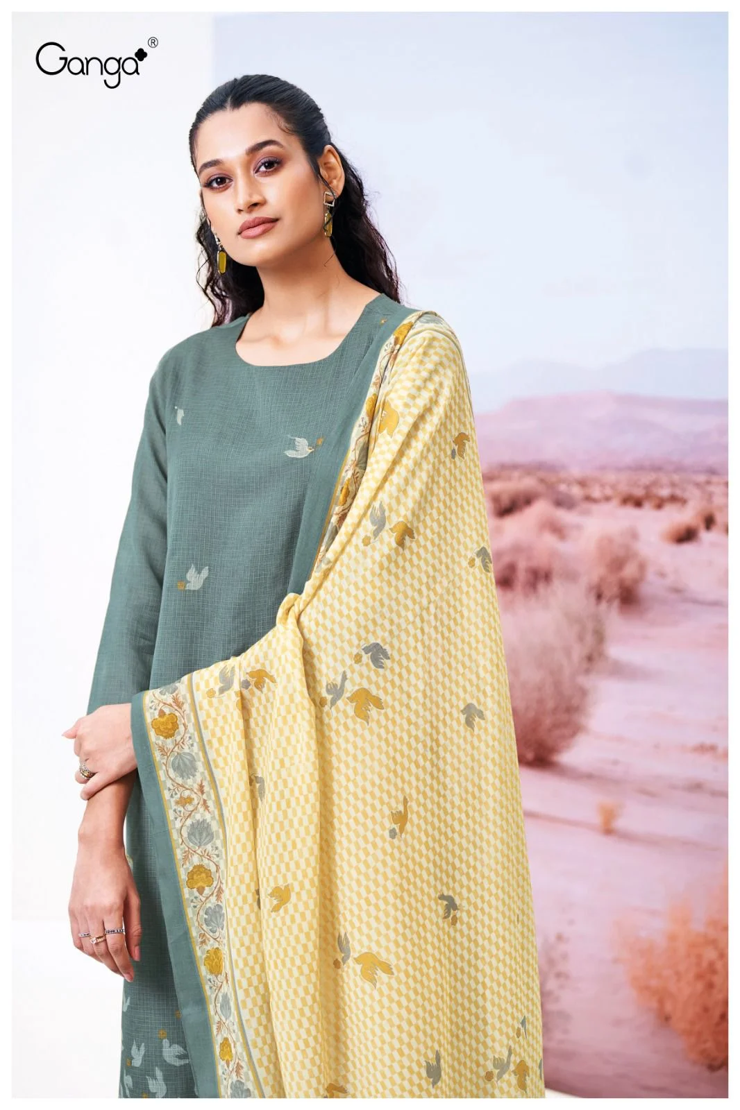Ganga abeeha 3415 ladies designer suit