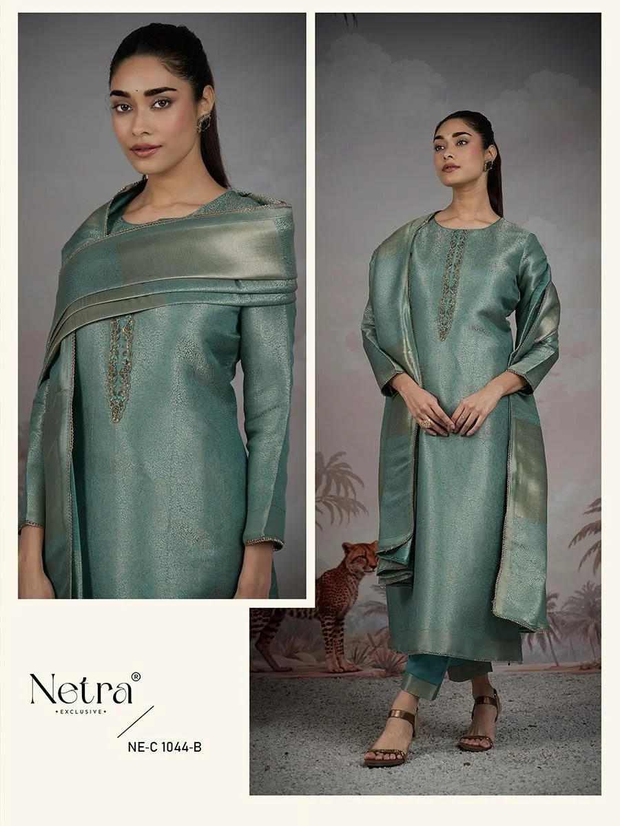 Netra jessika ladies bemberg silk suit