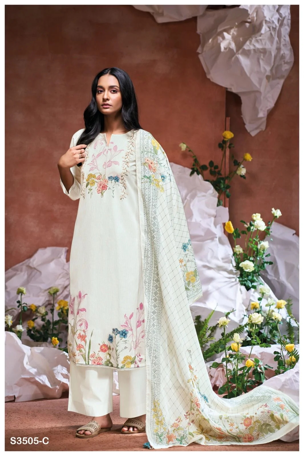 Ganga eilidh 3505 ladies premium cotton suit