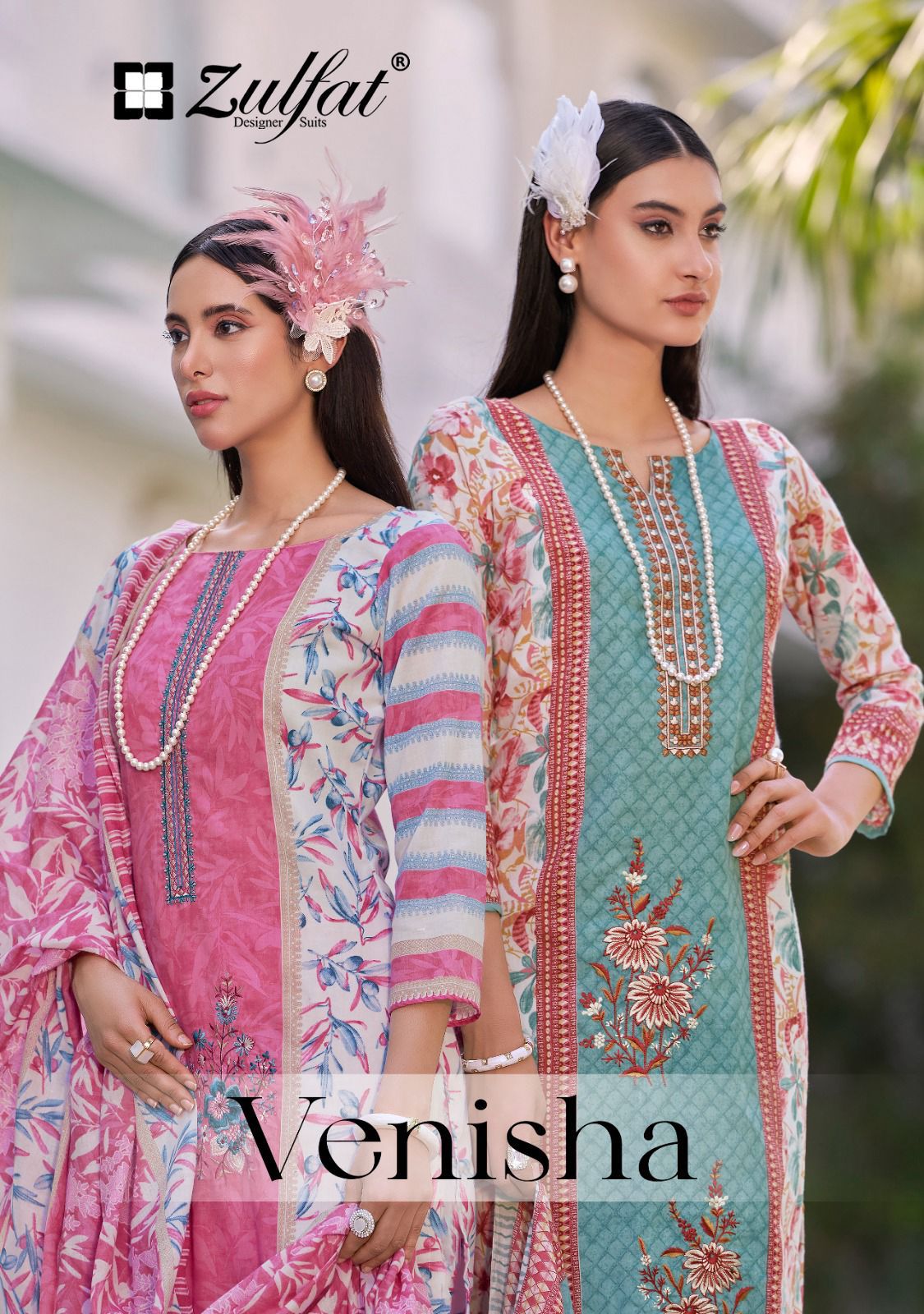 Zulfat venisha ladies wholesaler suit in chandni chowk